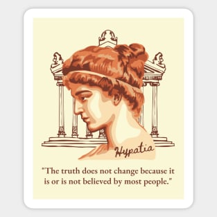 Hypatia of Alexandria Portrait and Quote Sticker